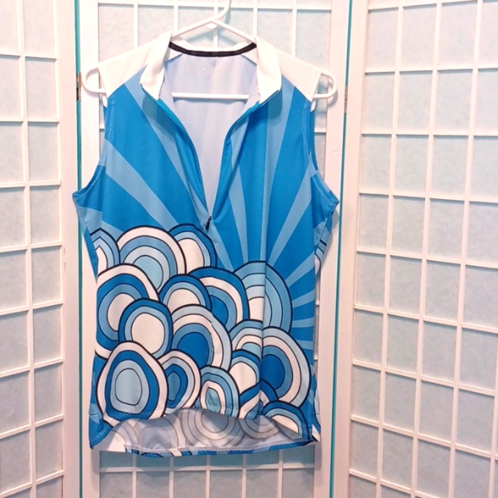 Sugoi blue cycling shirt 5869